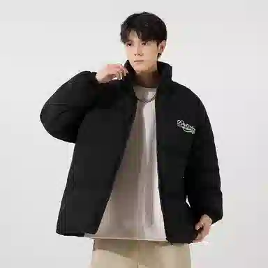 Lightning X Storm Retro College Style Puffer Jacket