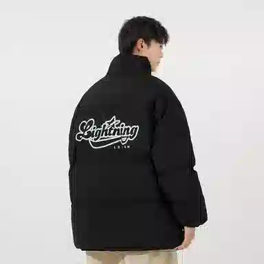 Lightning X Storm Retro College Style Puffer Jacket