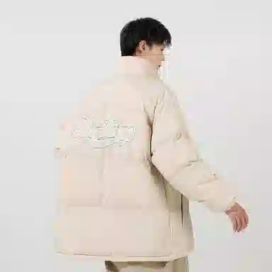 Lightning X Storm Retro College Style Puffer Jacket