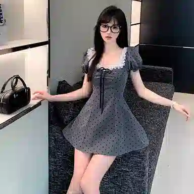 SUNSUNTOWN Starlight Dot Dress