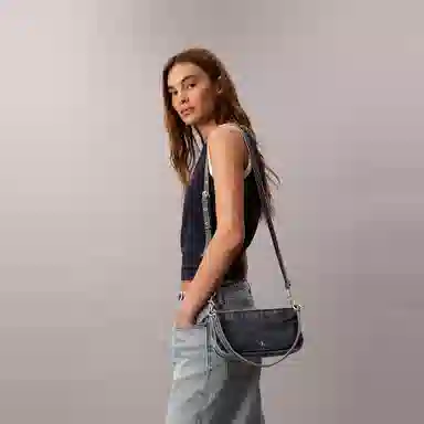 Calvin Klein Denim Shoulder Bag