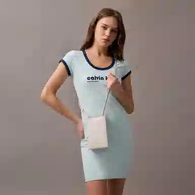 Calvin Klein Medium Crossbody Bag Light Brown