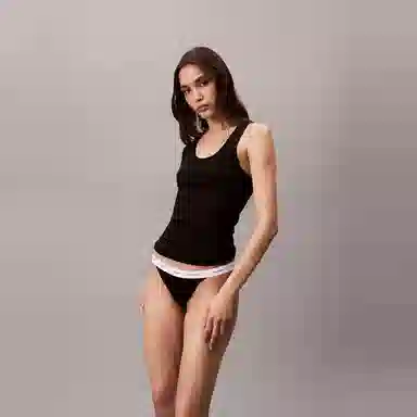 Calvin Klein Jacquard Waist Thong