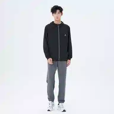 匹克 纯色运动外套细腻柔和阔腿长裤健身套装 男款