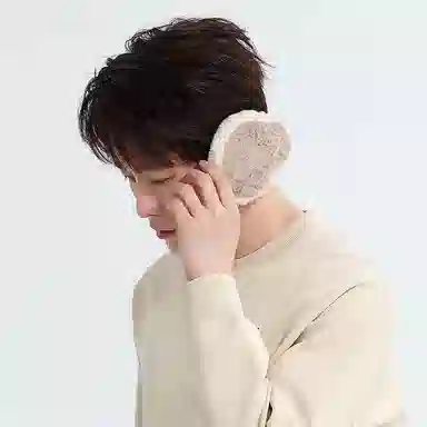 匹克 舒温和暖冬季保暖毛绒韩系 耳罩两件套 聚酯纤维 绒线围巾 男女同款情侣款