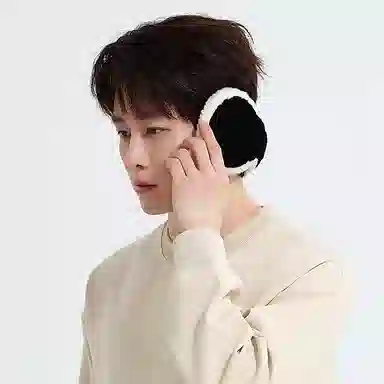 匹克 舒温和暖冬季保暖毛绒韩系 耳罩两件套 聚酯纤维 绒线围巾 男女同款情侣款