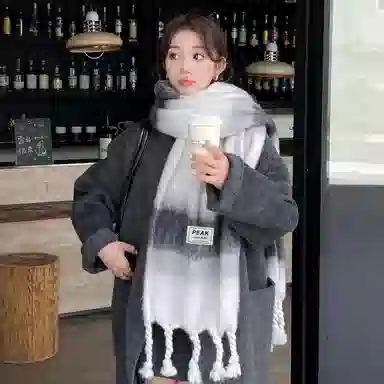 匹克 冬日保暖氛围感软到治愈组合 聚酯纤维 绒线围巾 男女同款情侣款