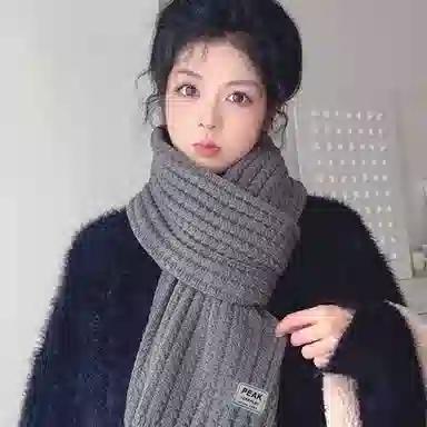 匹克 舒温和暖冬季保暖毛绒韩系 耳罩两件套 聚酯纤维 绒线围巾 男女同款情侣款