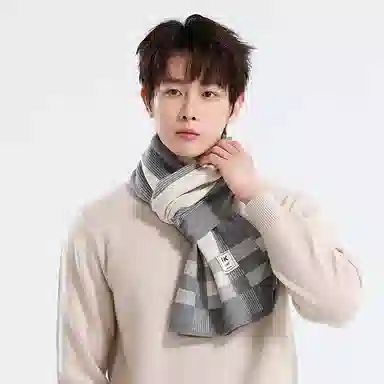 匹克 轻盈无感  穿戴舒适 聚酯纤维 绒线围巾 男款