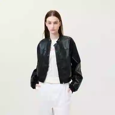 Atry Short Leather Jacket