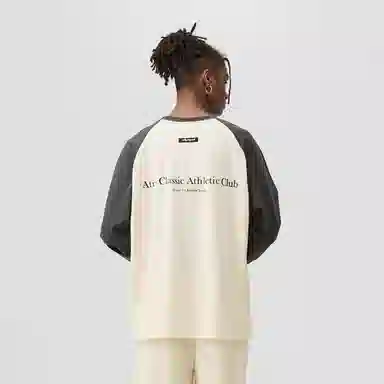 Atry Slogan Series Raglan Long Sleeve Tee