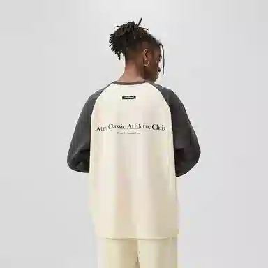 Atry Slogan Series Raglan Long Sleeve Tee