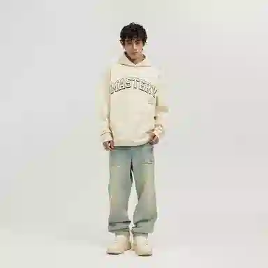 Atry Retro Letter Print Hoodie