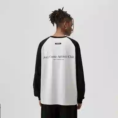 Atry Slogan Series Raglan Long Sleeve Tee