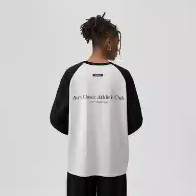 Atry Slogan Series Raglan Long Sleeve Tee
