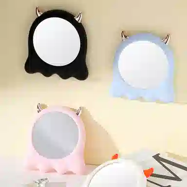 米甜兔 白色可爱化妆镜 便捷