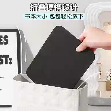 米甜兔 超清折叠小镜子学生宿舍专用梳妆镜桌面可立办公室便携家用化妆镜