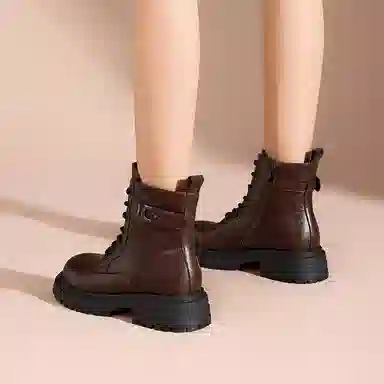 珂卡芙 合成革 百搭通勤潮流时尚舒适 马丁靴 女款