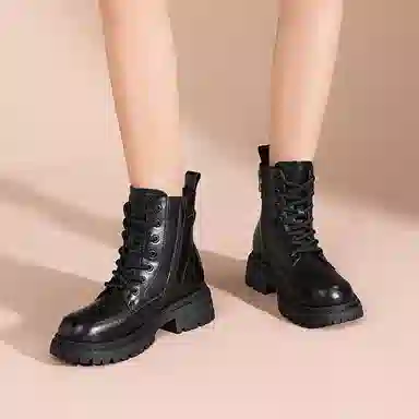 珂卡芙 合成革 百搭通勤潮流时尚舒适 马丁靴 女款