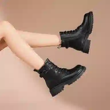 珂卡芙 合成革 百搭通勤潮流时尚舒适 马丁靴 女款