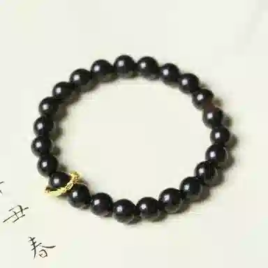 仙友 国风新中式 过香佑福 复古国潮轻奢转运招财佛珠念珠 黑檀 手串 男女同款情侣款