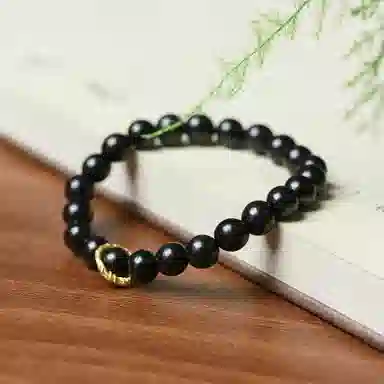 仙友 国风新中式 过香佑福 复古国潮轻奢转运招财佛珠念珠 黑檀 手串 男女同款情侣款