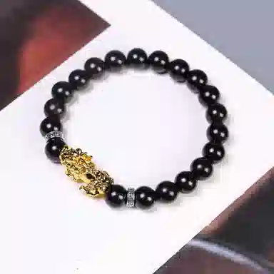 仙友 招财纳福转运珠 国风新中式貔貅文玩佛珠 平安喜乐 财源广进 黑檀 手串 男女同款情侣款