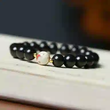 仙友 新中式国风菩提串珠 过香佑福 复古国潮轻奢转运招财佛珠念珠 黑檀 手串 男女同款情侣款