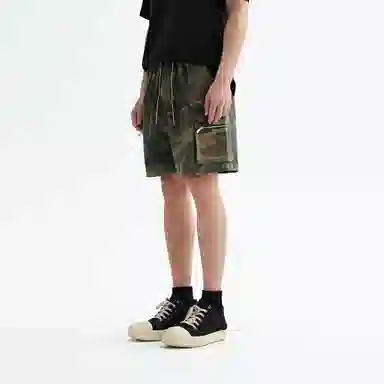 CHINISM Camo Drawstring Shorts
