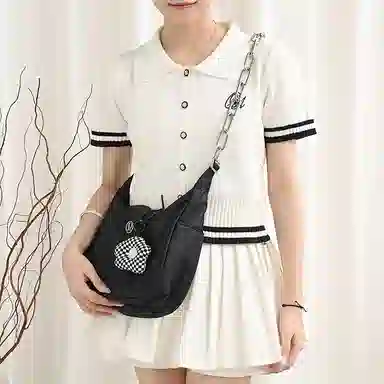 GUYI lululemonpleated shoulder bag