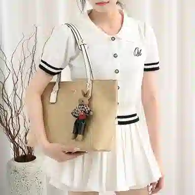 GUYI coach Zip Top Tote30