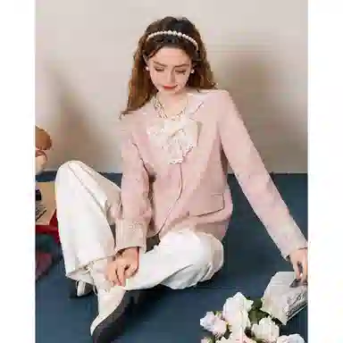 法文箱子 长袖通勤休闲夹克外套 女款