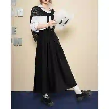 法文箱子 高级感小个子中长款休闲长裙 女款