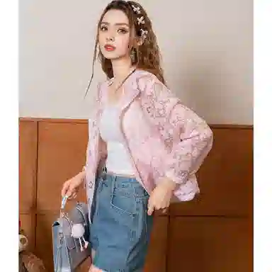 法文箱子 夏季女式开衫截短外套 女款