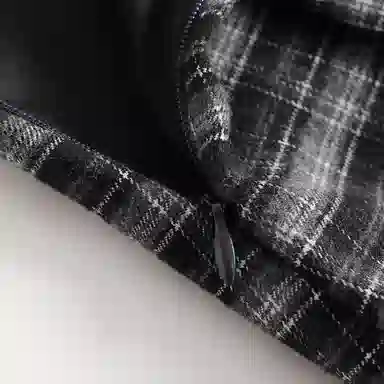 法文箱子 复古格子小个子遮胯休闲短裙 女款