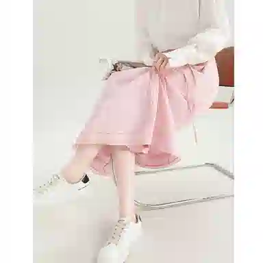 法文箱子 通勤纯色简约休闲长裙 女款