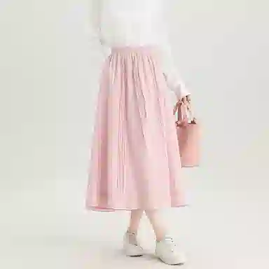 法文箱子 通勤纯色简约休闲长裙 女款