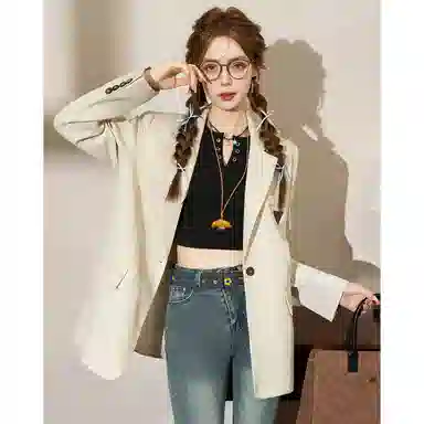 法文箱子 高级感小个子中长款西装 女款