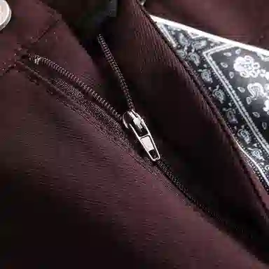 法文箱子 宽松纯色窄版休闲裤 女款