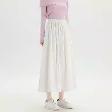 法文箱子 通勤纯色简约休闲长裙 女款