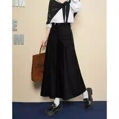 法文箱子 高级感小个子中长款休闲长裙 女款