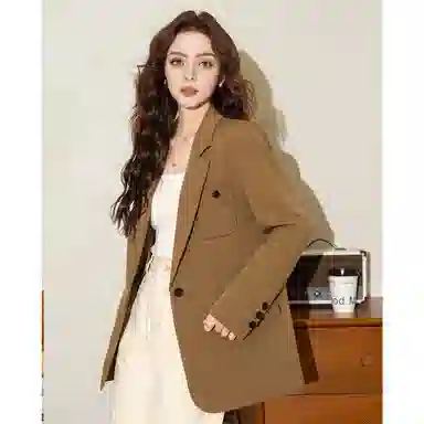 法文箱子 长袖通勤休闲西装 女款