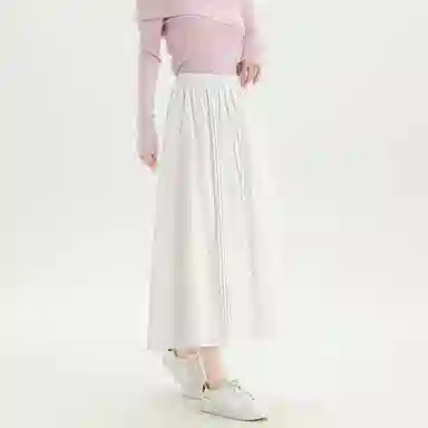 法文箱子 通勤纯色简约休闲长裙 女款