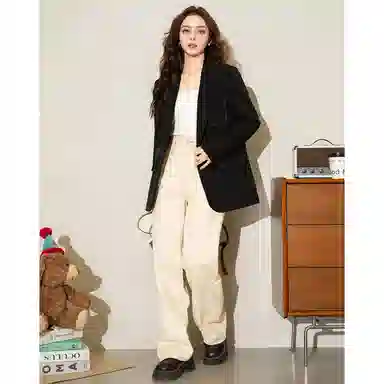 法文箱子 长袖通勤休闲西装 女款