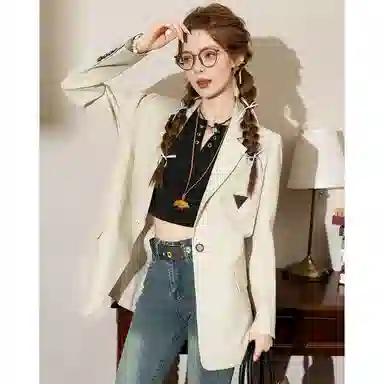 法文箱子 高级感小个子中长款西装 女款