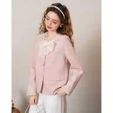 法文箱子 长袖通勤休闲夹克外套 女款