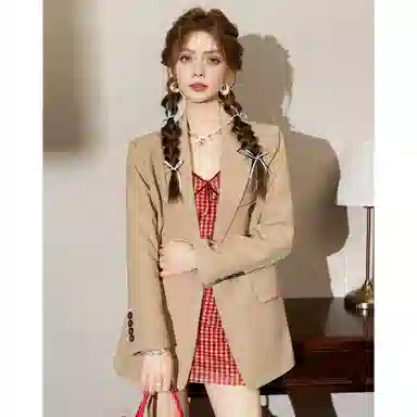 法文箱子 高级感小个子中长款西装 女款