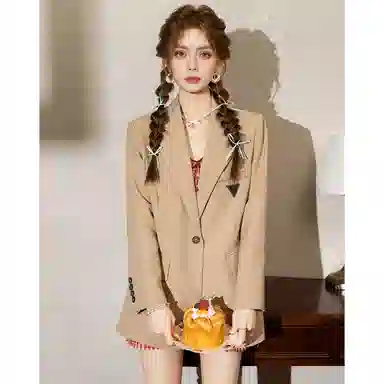 法文箱子 高级感小个子中长款西装 女款