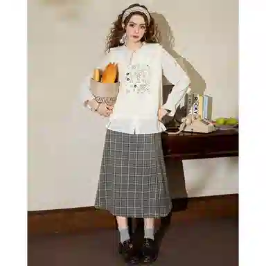 法文箱子 刺绣针织春秋季马甲 女款