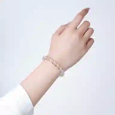 壹仟俩 经典气质百搭 日常高级#好运天然 白水晶 手串 男女同款情侣款